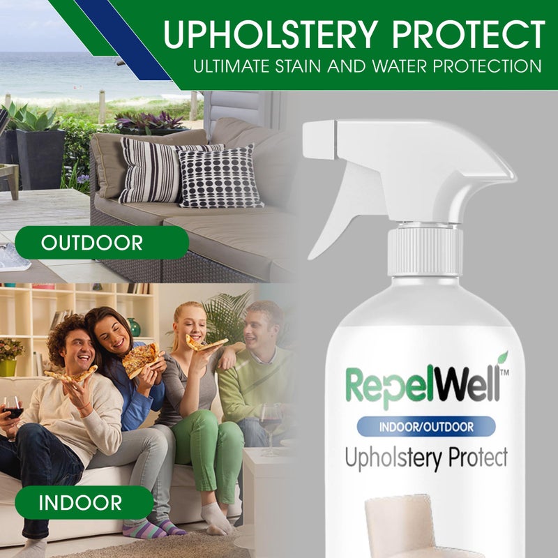 RepelWell Eco-Friendly Upholstery Protect Stain & Water Repellent Spray 24oz â€“ Non-Toxic, Pet-Safe Formula for Fabric, Leather, & Suede â€“ Long-Lasting Stain Guard Keeps Furniture Clean & New - Image 3